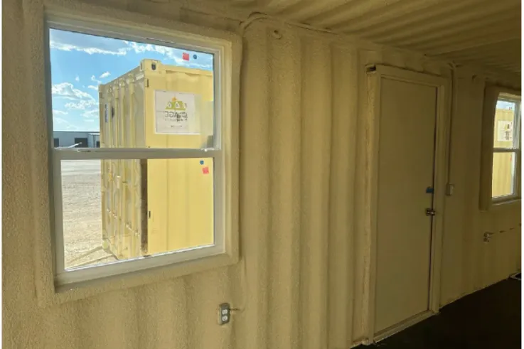 20ft Shipping Container Office (Insulated / No Siding) (20STOFI) — photo 5 of 6