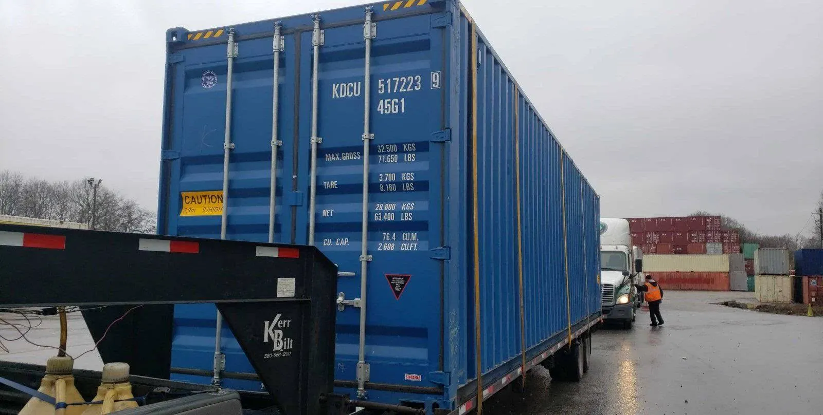 40ft High Cube 1 Trip Blue Shipping Container (40HC1TRIPBLUE) — photo 2 of 3