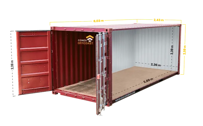 20ft Standard Three Door Handles Container — photo 4 of 4