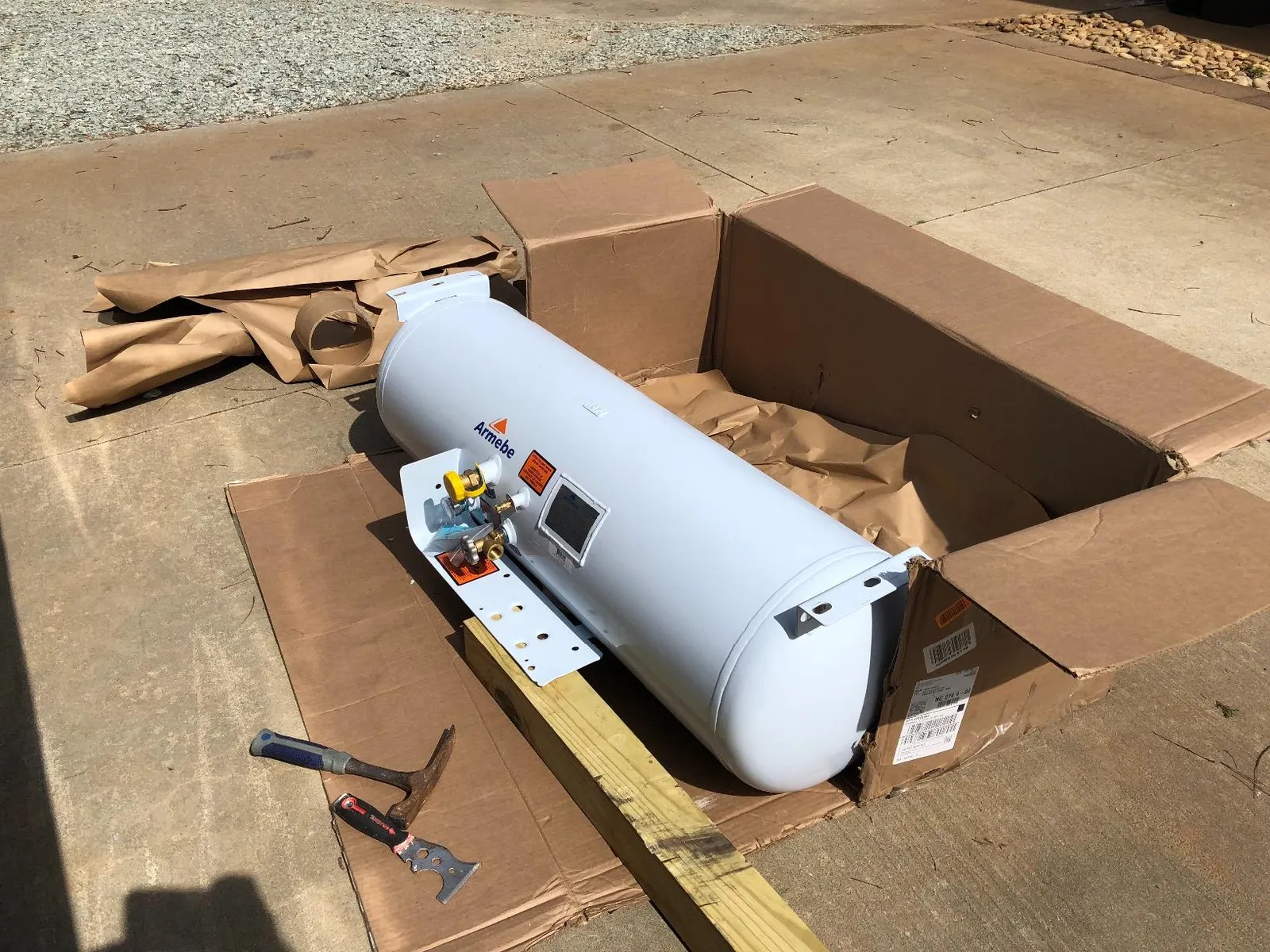 29.3 Gallon Horizontal Propane Tanks Cylinder