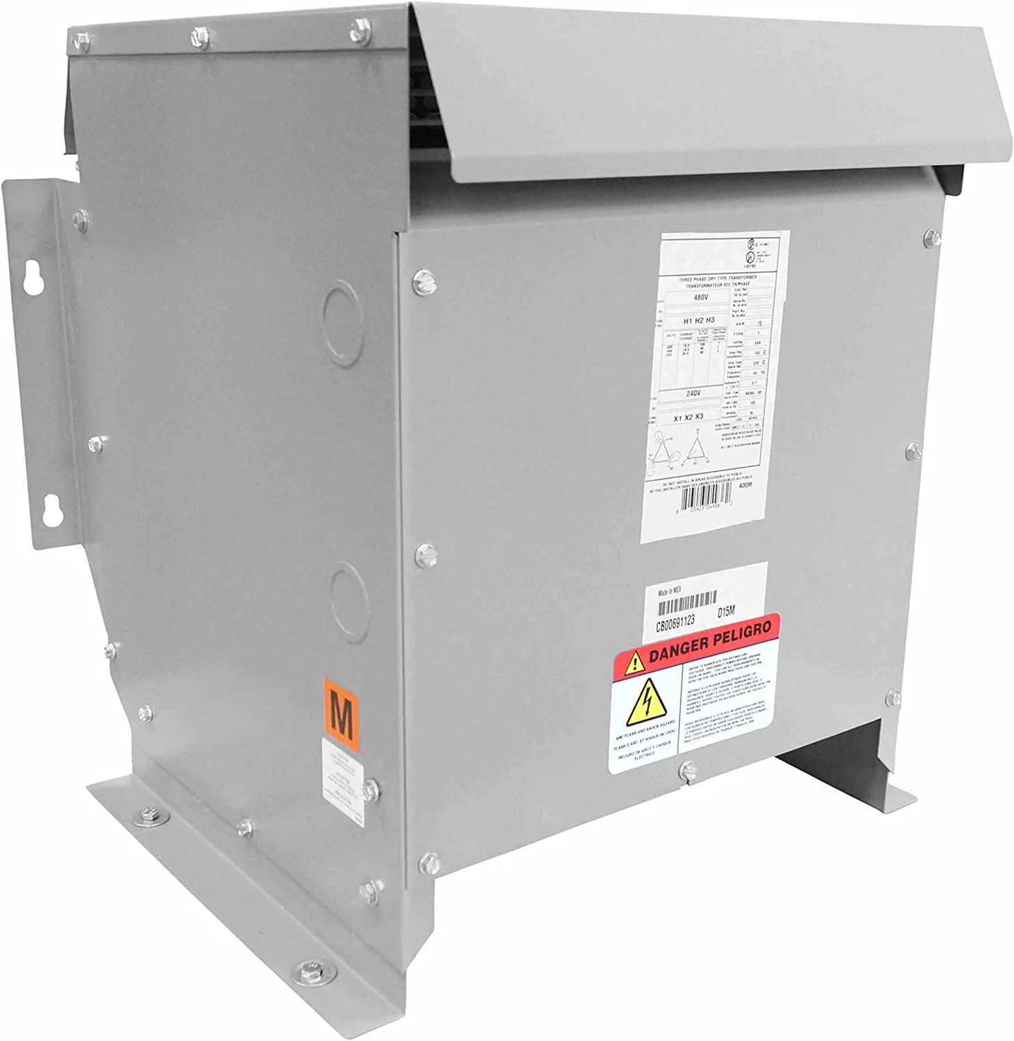 45 kva Three Phase Transformer 480V Delta Primary – 208Y/120V Secondary
